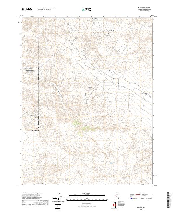 Pamlico, NV — USGS 7.5-minute topo (2021)