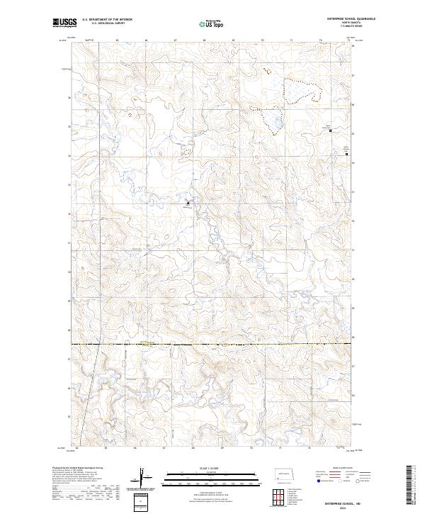 Enterprise School, ND — USGS 7.5-minute topo (2024)
