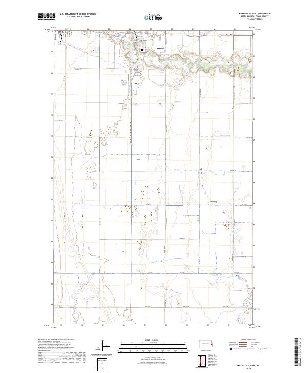 Mayville South, ND — USGS 7.5-minute topo (2024)