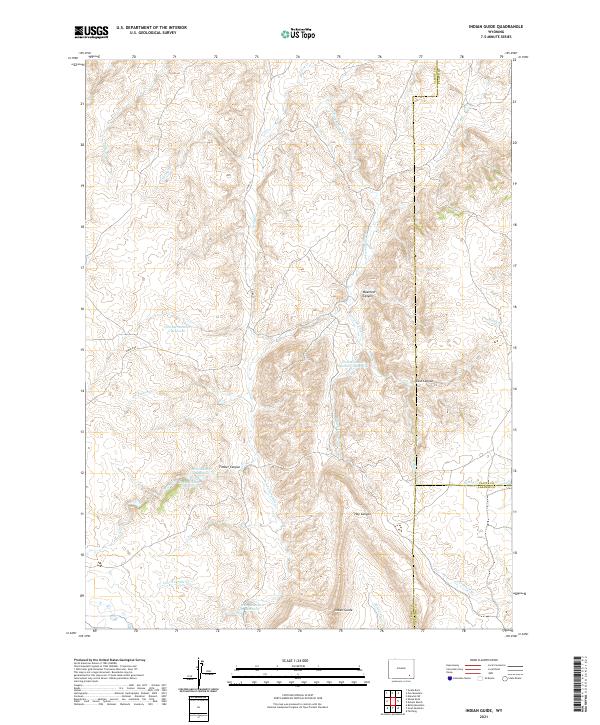 Indian Guide, WY — USGS 7.5-minute topo (2021)