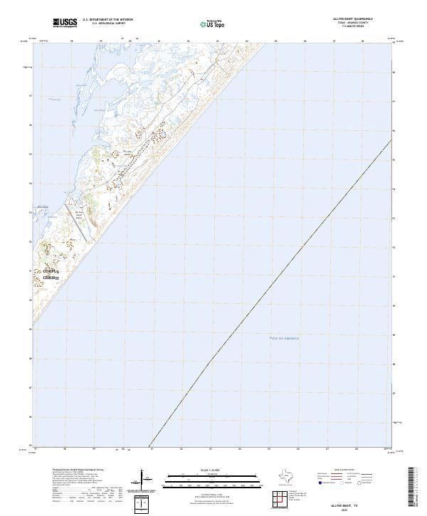 Allyns Bight, TX — USGS 7.5-minute topo (2025)