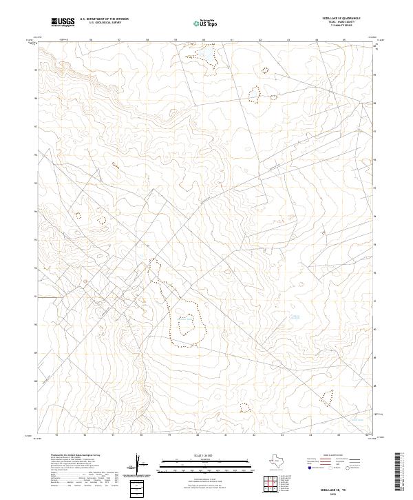 Soda Lake SE, TX — USGS 7.5-minute topo (2022)