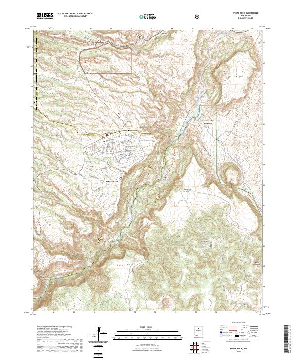 White Rock, NM — USGS 7.5-minute topo (2023)