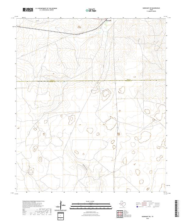 Barnhart SW, TX — USGS 7.5-minute topo (2022)