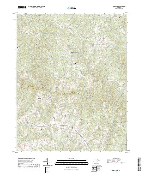 North View, VA — USGS 7.5-minute topo (2022)