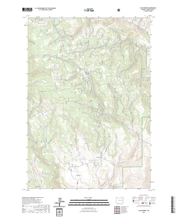 Flag Prairie, OR — USGS 7.5-minute topo (2023)