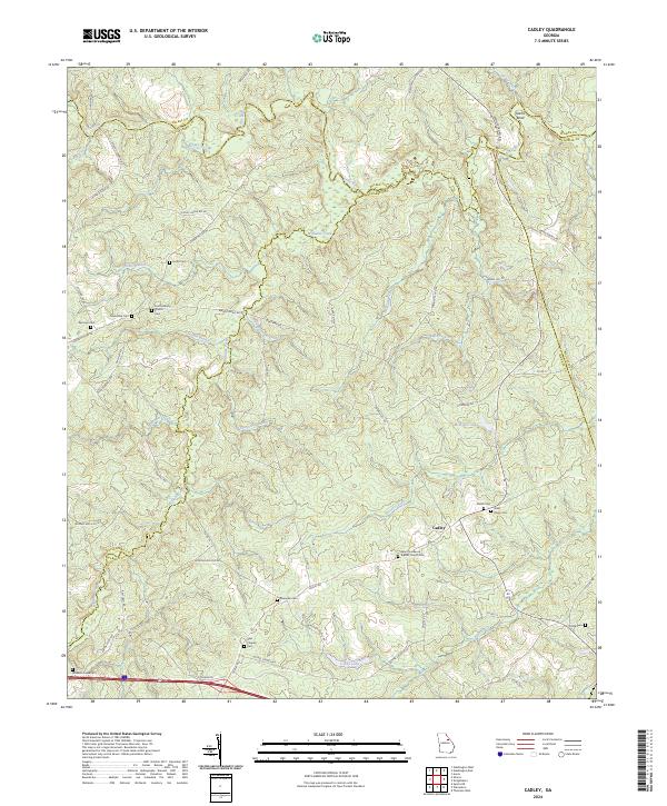 Cadley, GA — USGS 7.5-minute topo (2024)