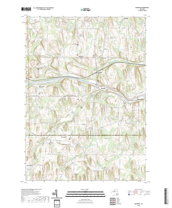 Macedon, NY — USGS 7.5-minute topo (2023)