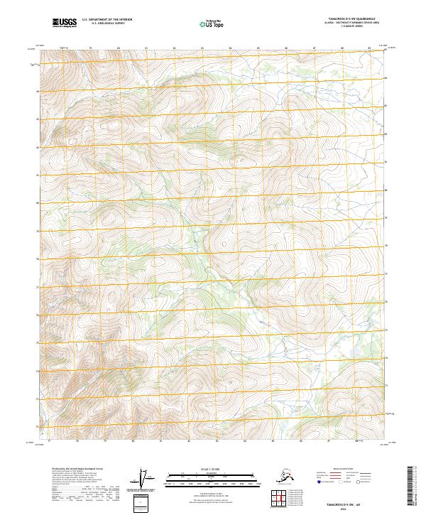 Tanacross D-5 SW, AK — USGS 7.5-minute topo (2024)