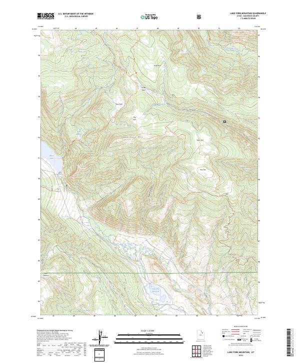 Lake Fork Mountain, UT — USGS 7.5-minute topo (2023)