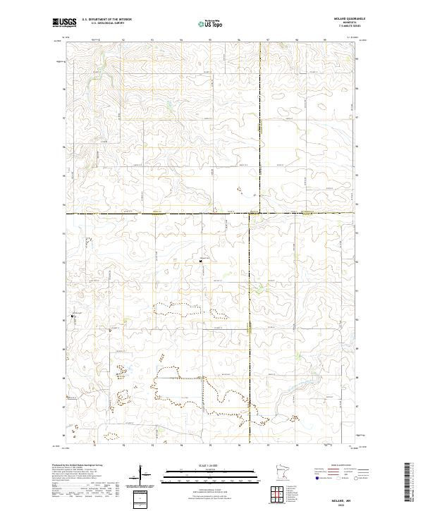 Moland, MN — USGS 7.5-minute topo (2022)