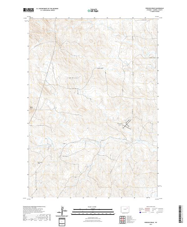 Persson Draw, WY — USGS 7.5-minute topo (2021)