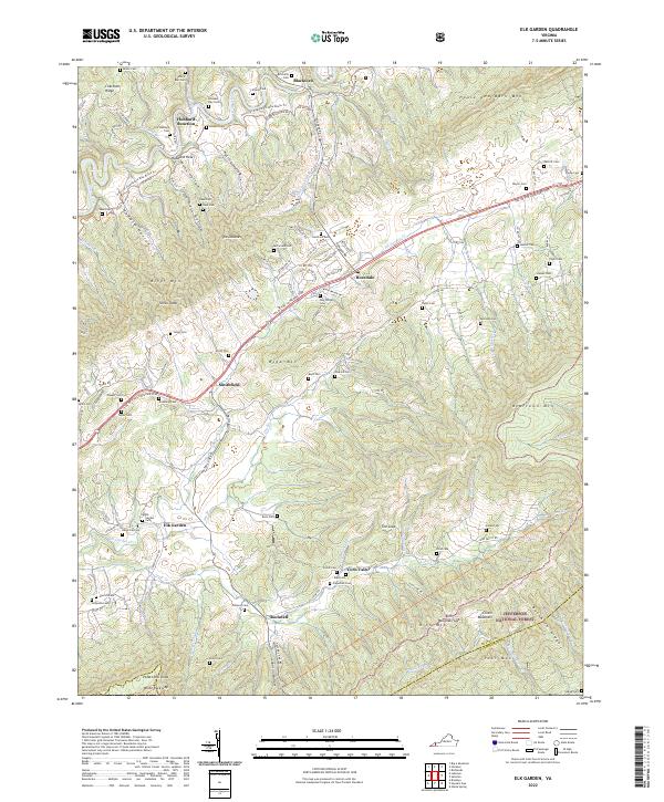 Elk Garden, VA — USGS 7.5-minute topo (2022)