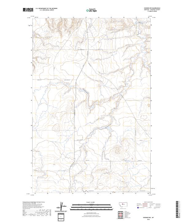 Shonkin NW, MT — USGS 7.5-minute topo (2024)