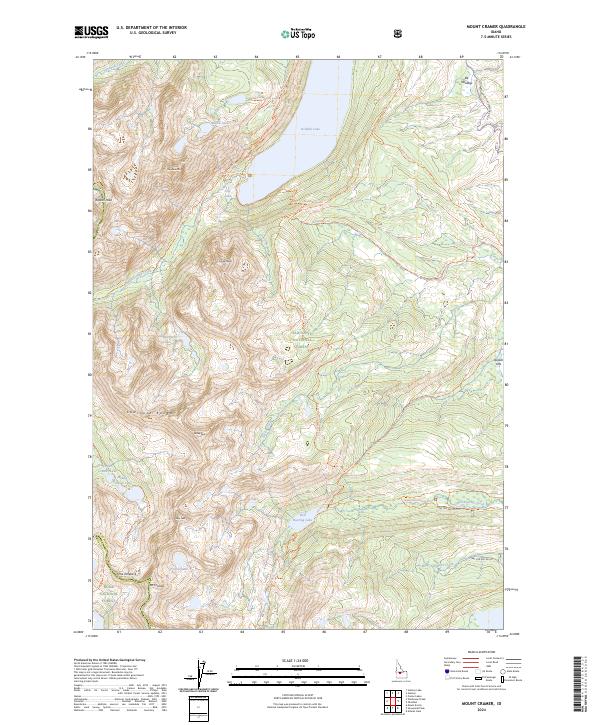 Mount Cramer, ID — USGS 7.5-minute topo (2024)