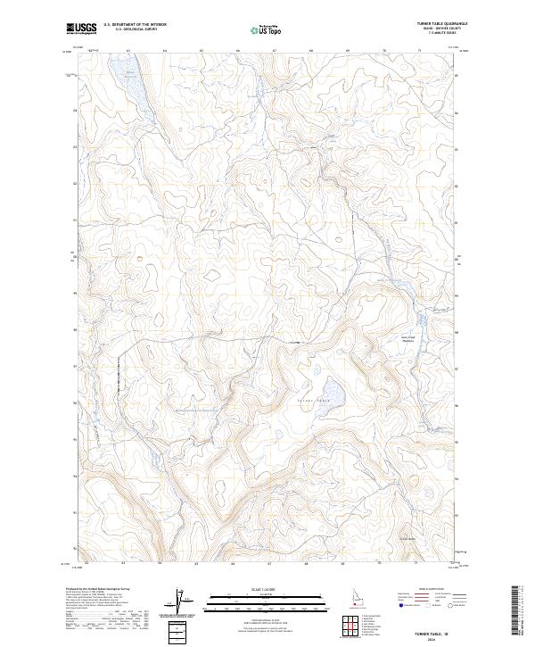 Turner Table, ID — USGS 7.5-minute topo (2024)