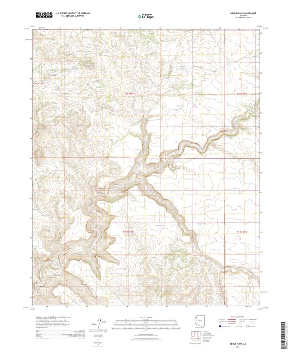 Devils Hump, AZ — USGS 7.5-minute topo (2026)