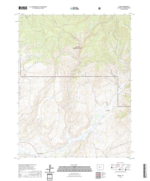 Parlin, CO — USGS 7.5-minute topo (2022)