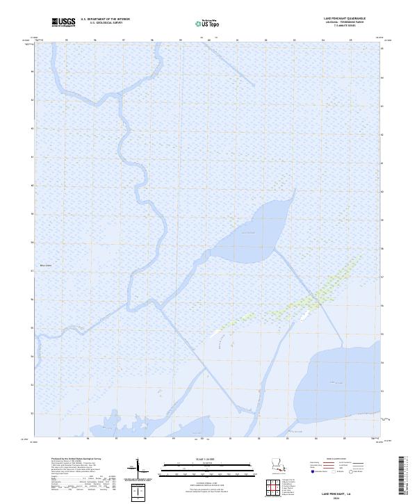 Lake Penchant, LA — USGS 7.5-minute topo (2024)