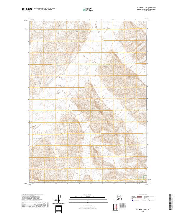 McCarthy A-2 NE, AK — USGS 7.5-minute topo (2023)