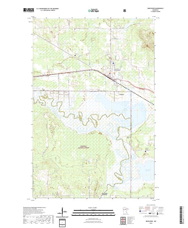 Deer River, MN — USGS 7.5-minute topo (2022)