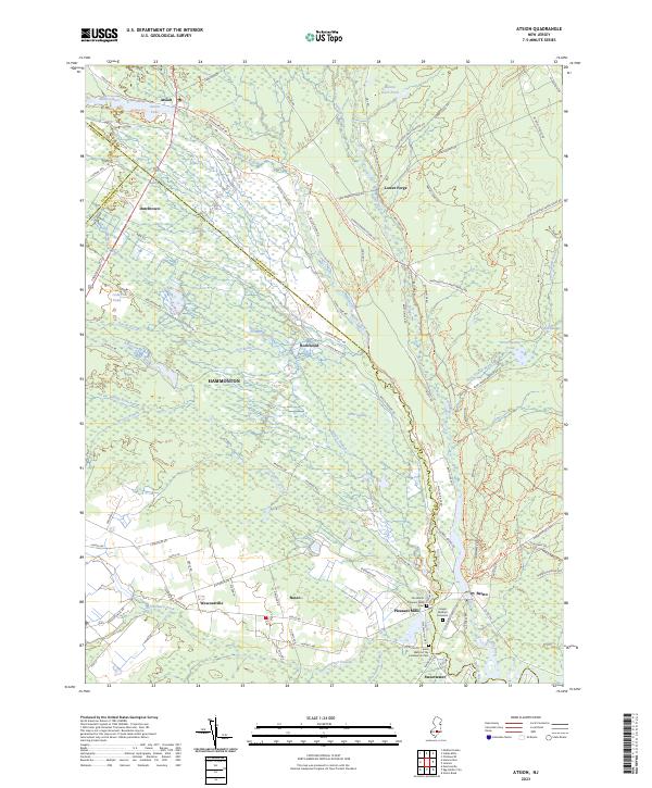 Atsion, NJ — USGS 7.5-minute topo (2023)