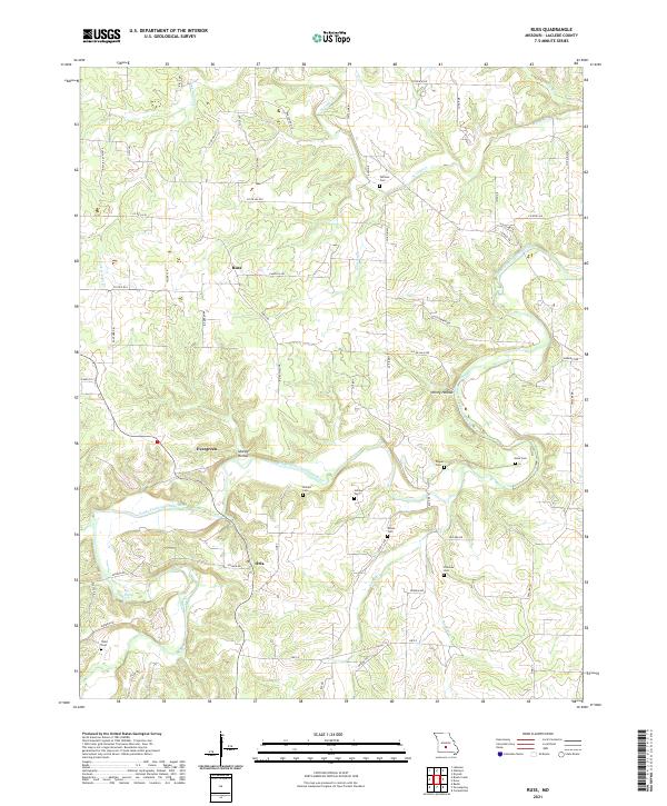 Russ, MO — USGS 7.5-minute topo (2021)