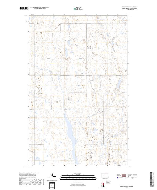 Rock Lake NW, ND-MB — USGS 7.5-minute topo (2024)