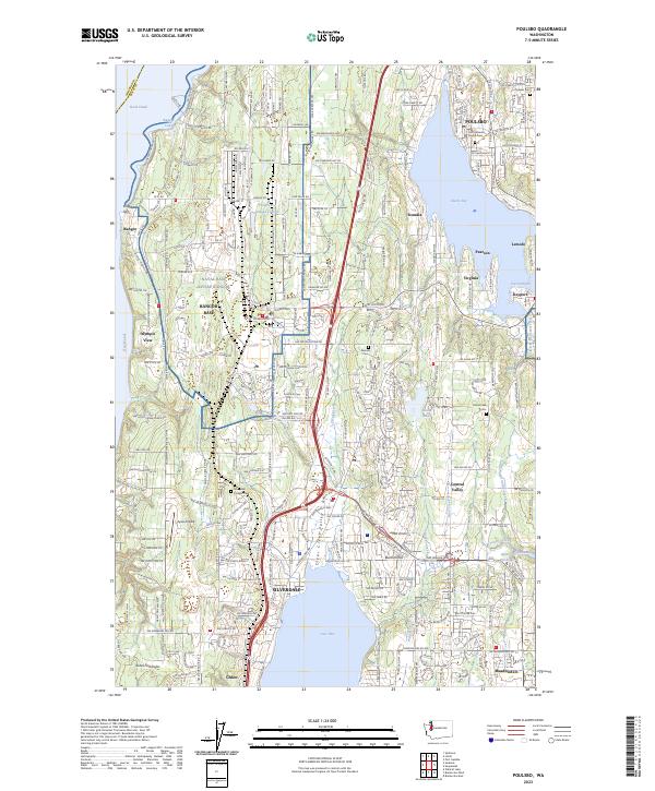 Poulsbo, WA — USGS 7.5-minute topo (2023)