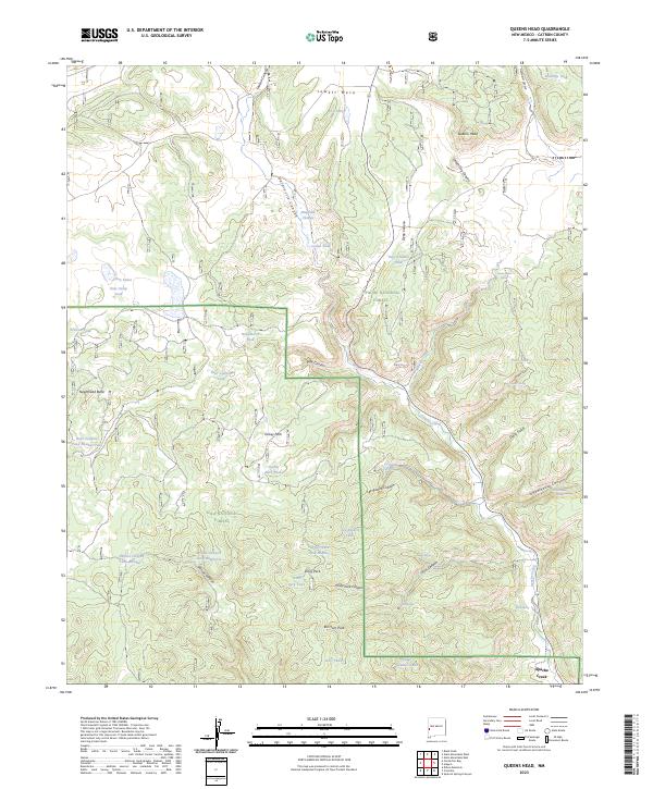 Queens Head, NM — USGS 7.5-minute topo (2023)