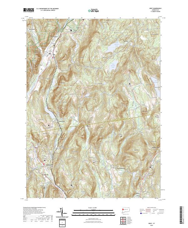 Kent, CT — USGS 7.5-minute topo (2024)
