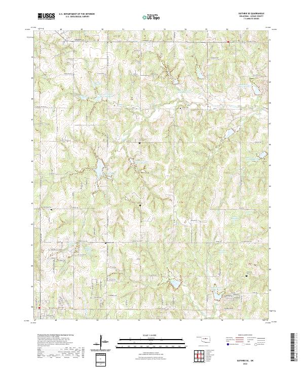 Guthrie SE, OK — USGS 7.5-minute topo (2022)