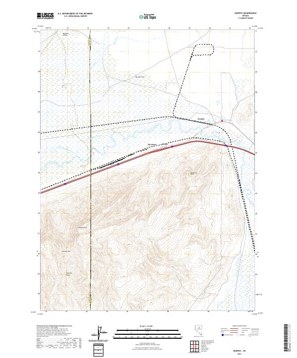 Dunphy, NV — USGS 7.5-minute topo (2021)