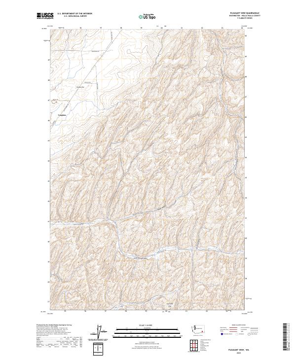 Pleasant View, WA — USGS 7.5-minute topo (2023)