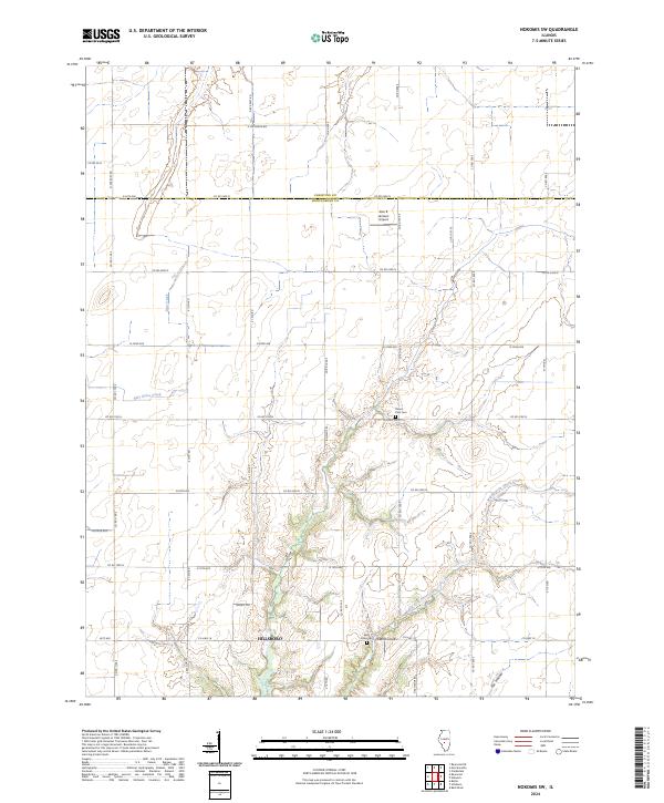 Nokomis SW, IL — USGS 7.5-minute topo (2024)