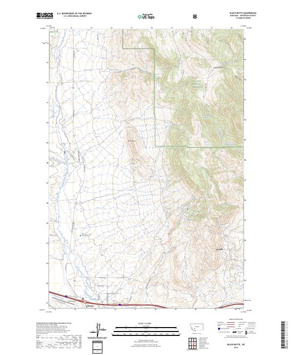 Black Butte, MT — USGS 7.5-minute topo (2024)