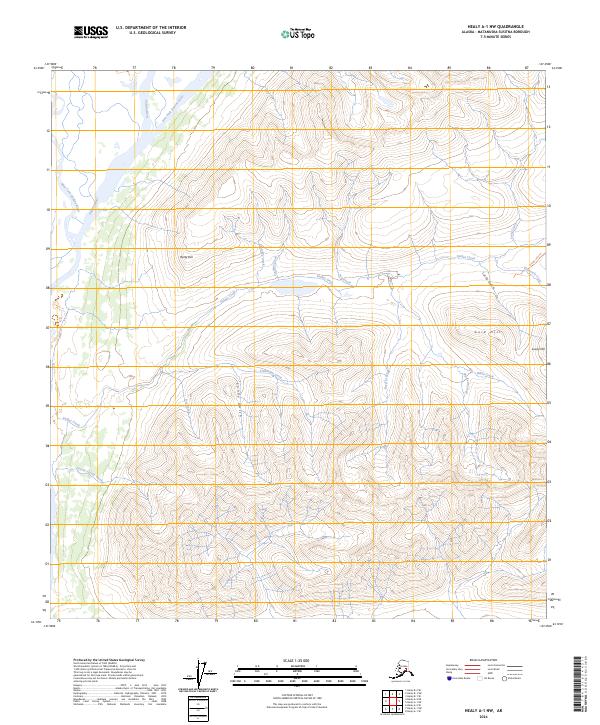 Healy A-1 NW, AK — USGS 7.5-minute topo (2024)