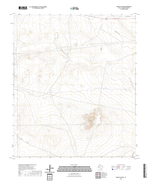 Hueco Station, TX — USGS 7.5-minute topo (2022)