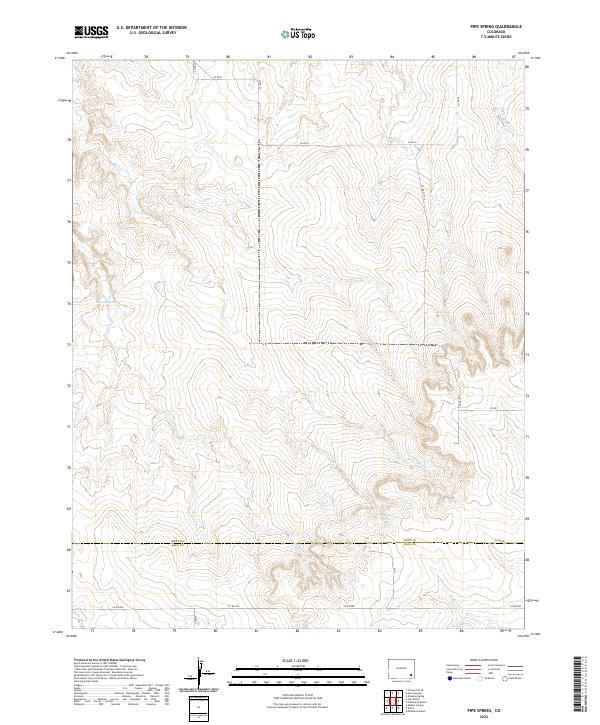 Pipe Spring, CO — USGS 7.5-minute topo (2022)
