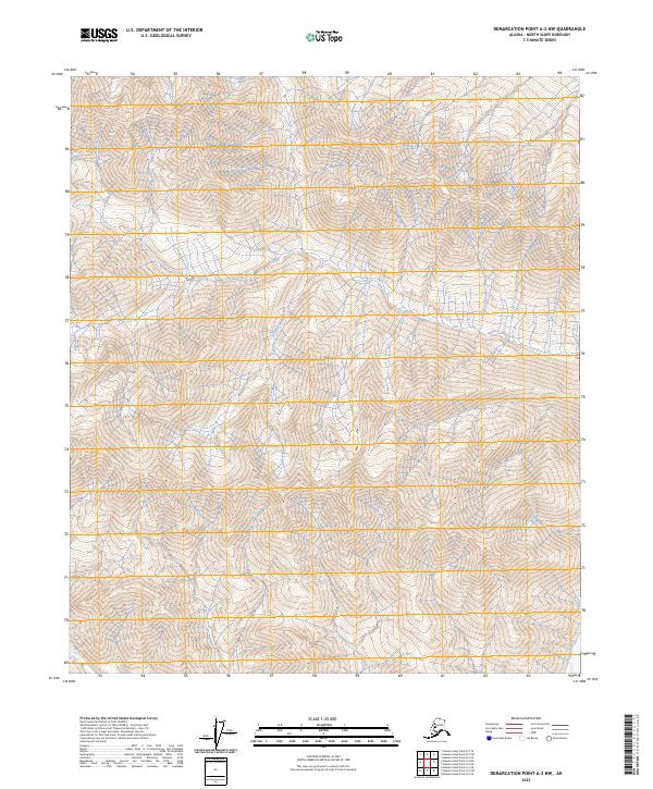 Demarcation Point A-2 NW, AK — USGS 7.5-minute topo (2023)