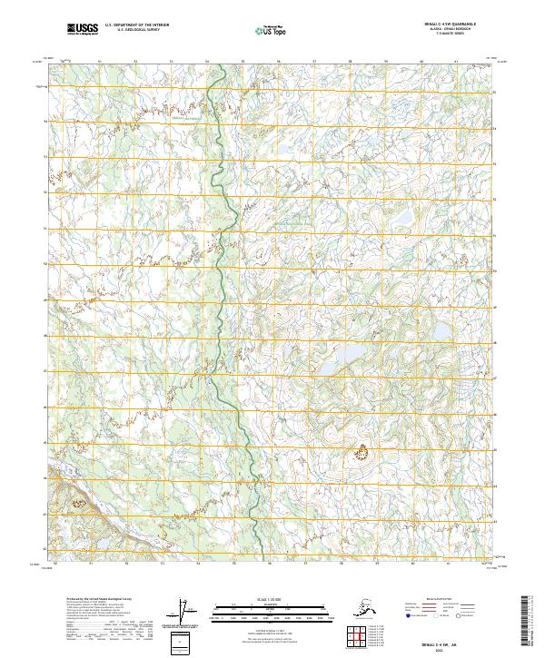 Denali C-4 SW, AK — USGS 7.5-minute topo (2023)