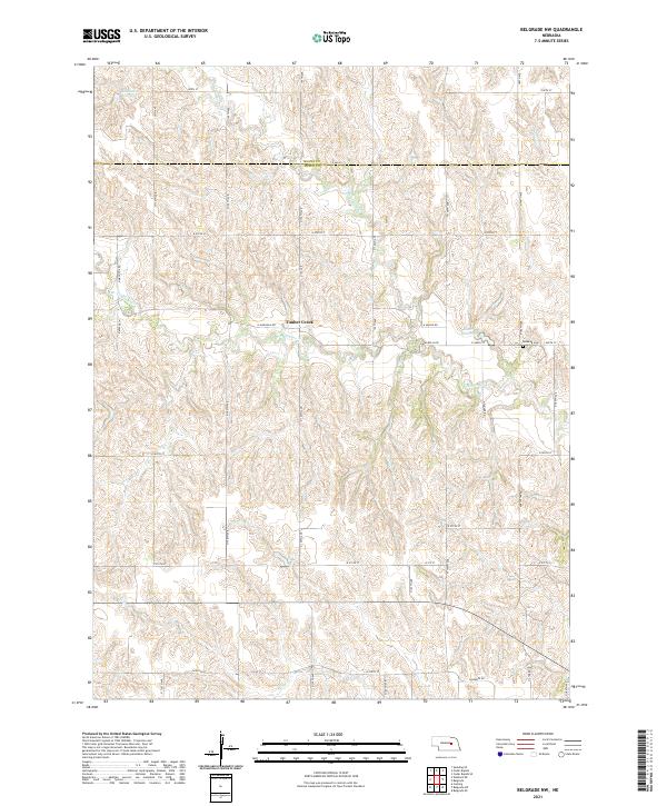 Belgrade NW, NE — USGS 7.5-minute topo (2021)