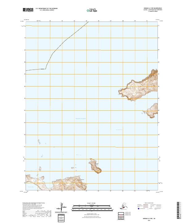 Unimak A-3 NW, AK — USGS 7.5-minute topo (2021)