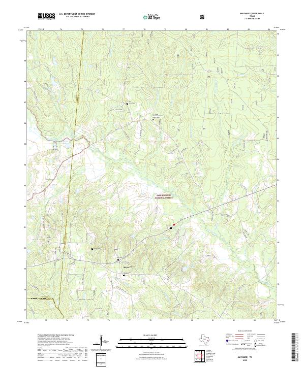 Maynard, TX — USGS 7.5-minute topo (2022)
