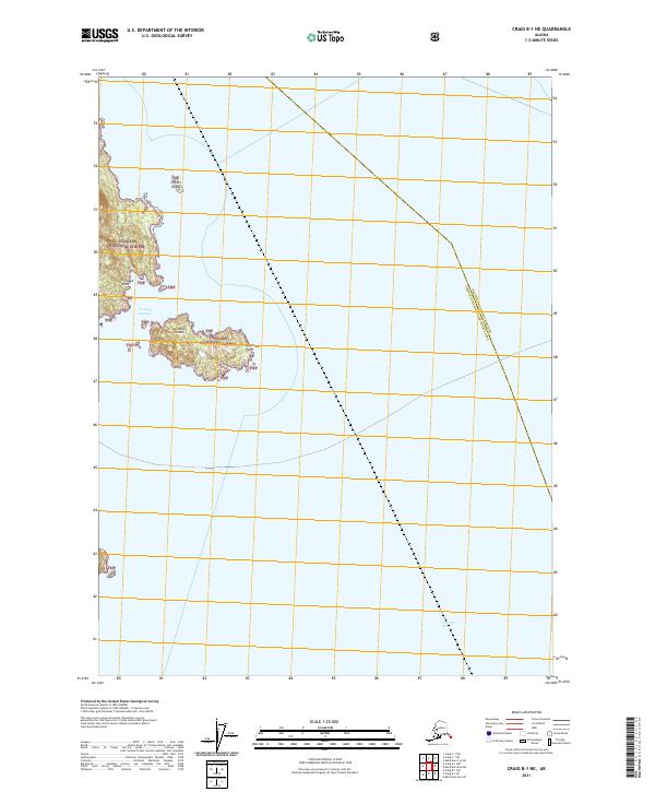 Craig B-1 NE, AK — USGS 7.5-minute topo (2021)