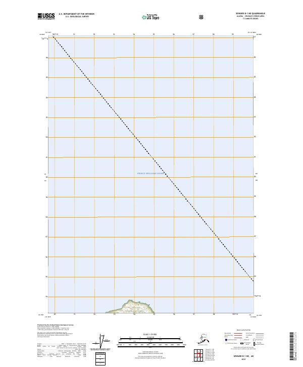 Seward B-1 NE, AK — USGS 7.5-minute topo (2023)