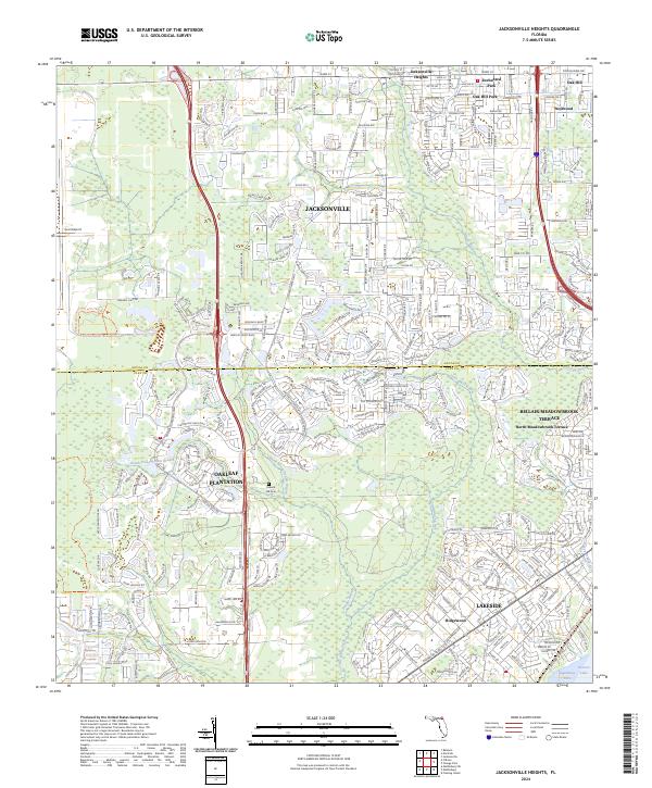 Jacksonville Heights, FL — USGS 7.5-minute topo (2024)