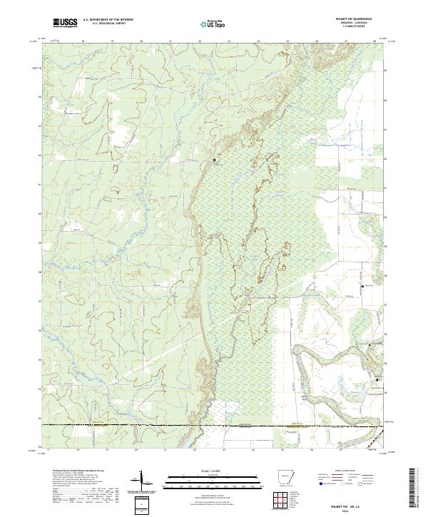 Wilmot SW, AR-LA — USGS 7.5-minute topo (2024)