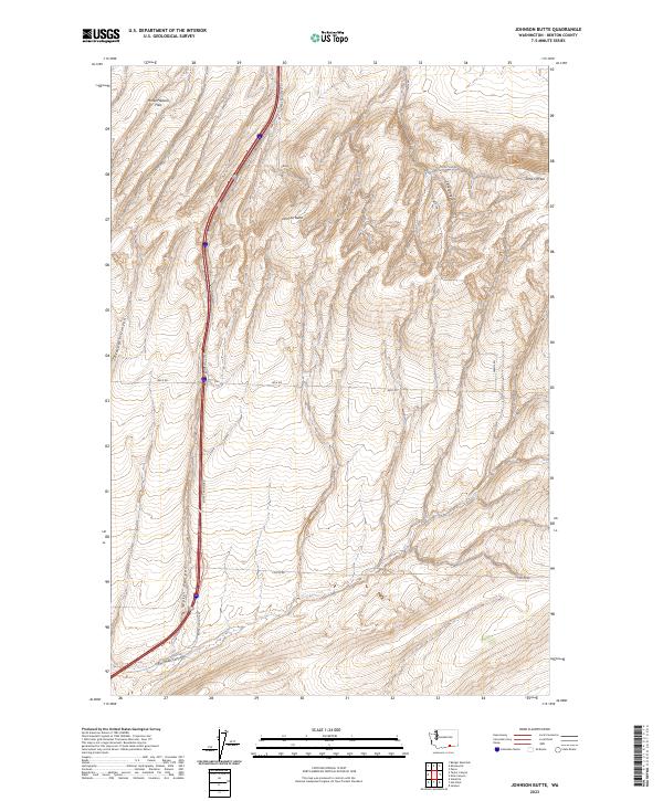 Johnson Butte, WA — USGS 7.5-minute topo (2023)