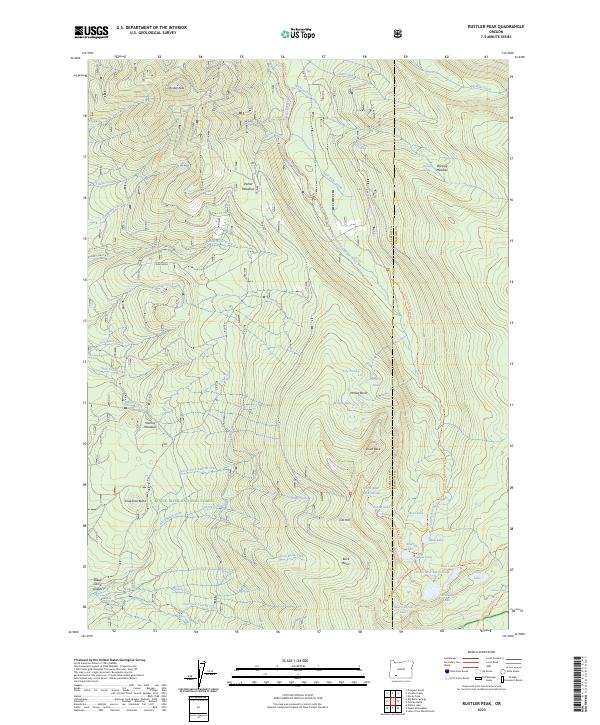 Rustler Peak, OR — USGS 7.5-minute topo (2023)